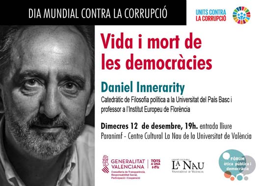 Vida i mort de les democràcies. Conferència de Daniel Innerarity